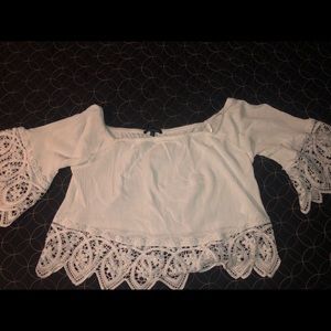 Cute boho cropped blouse